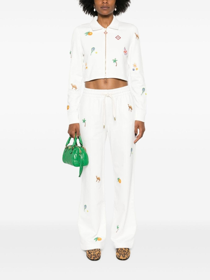 CASABLANCA Elements En Crayon cropped jacket outlook