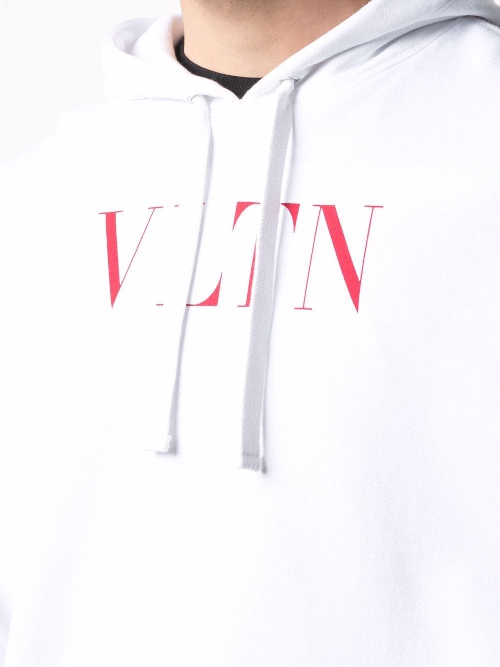 VLTN logo-print hoodie - 5