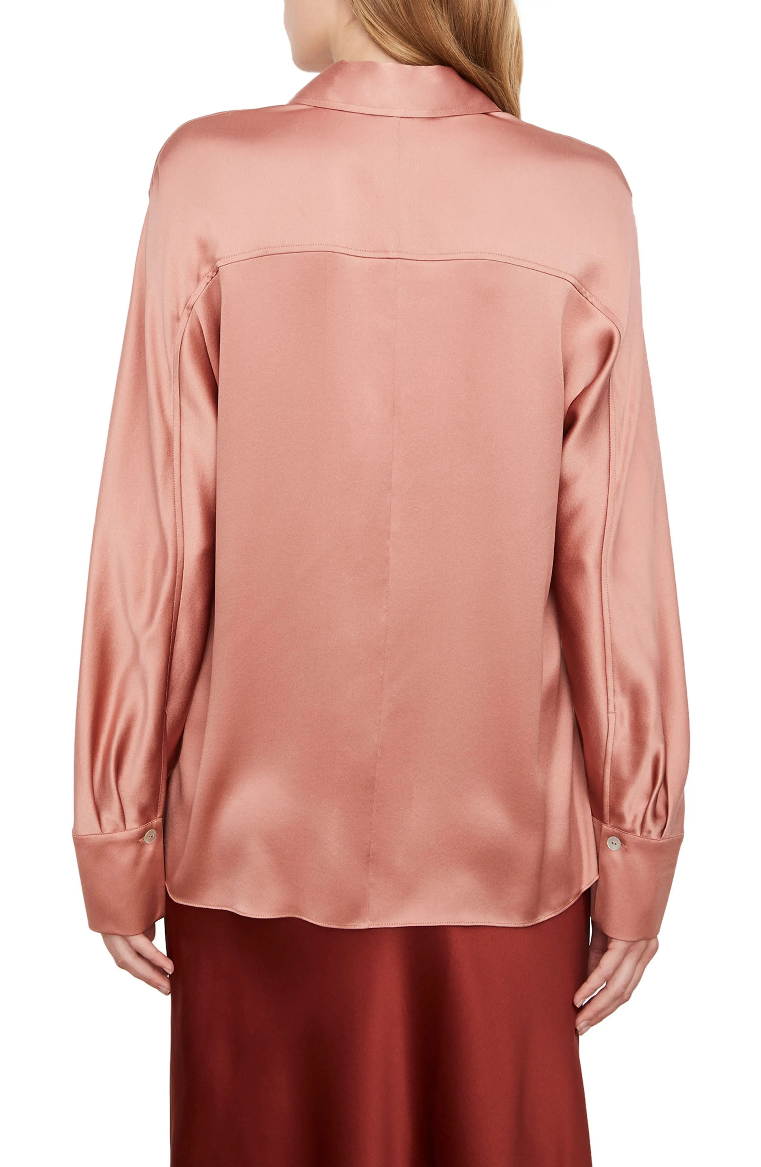 Half Zip Silk Blouse - 2