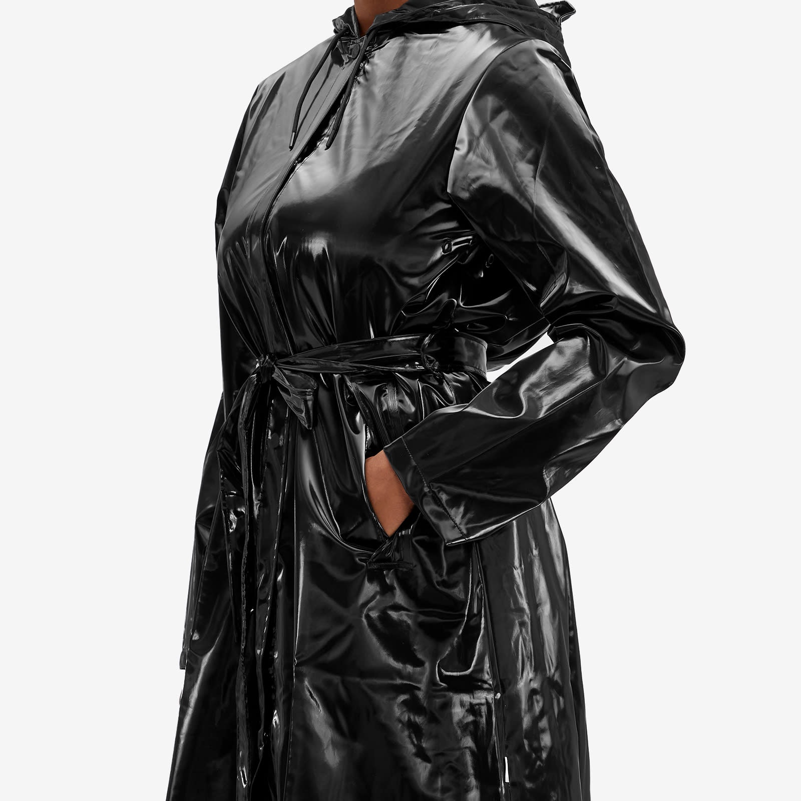 Rains A-Line Long Rain Coat - 5