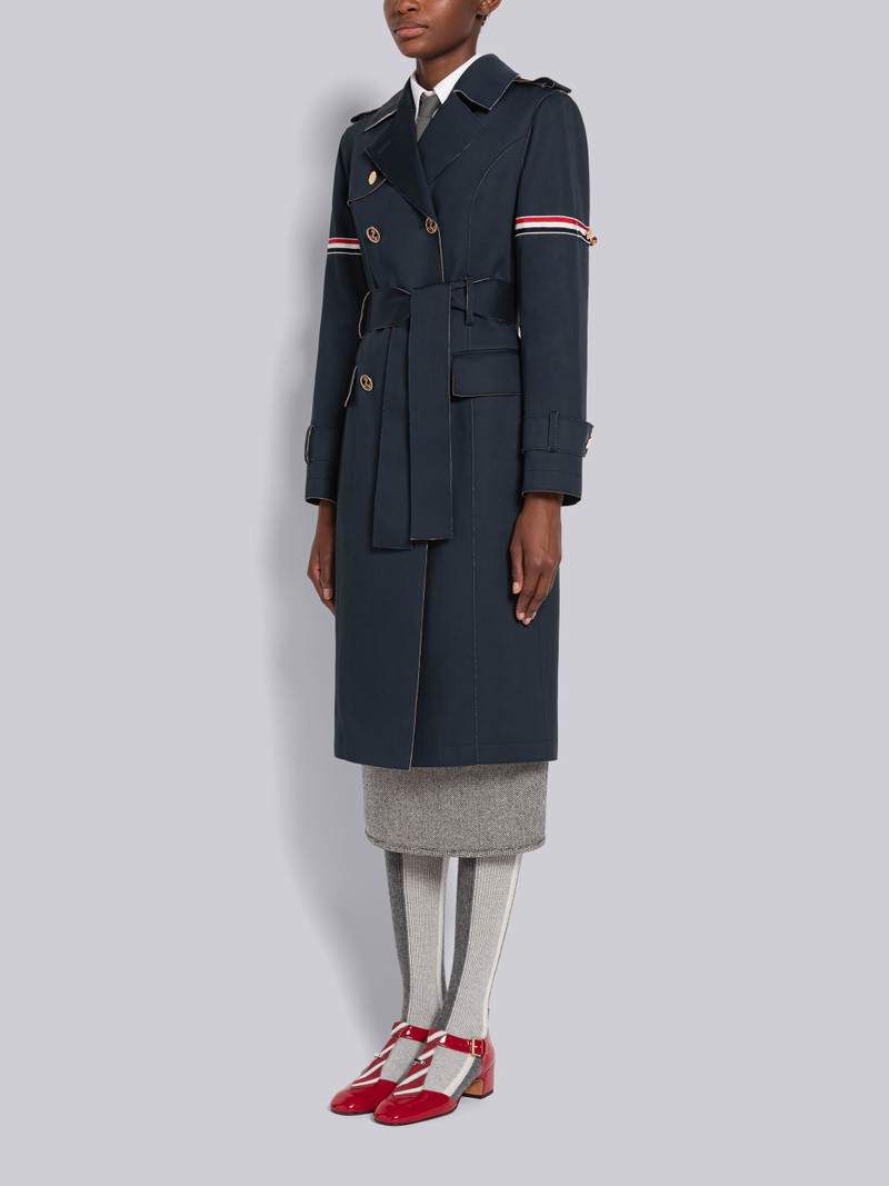 Thom Browne Raw Edge Mackintosh Armband High Armhole Trench Coat outlook