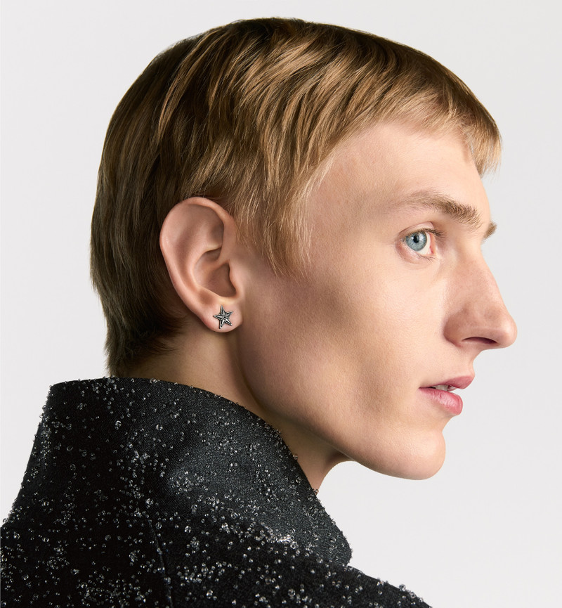 Dior Black Star Earring Set 3