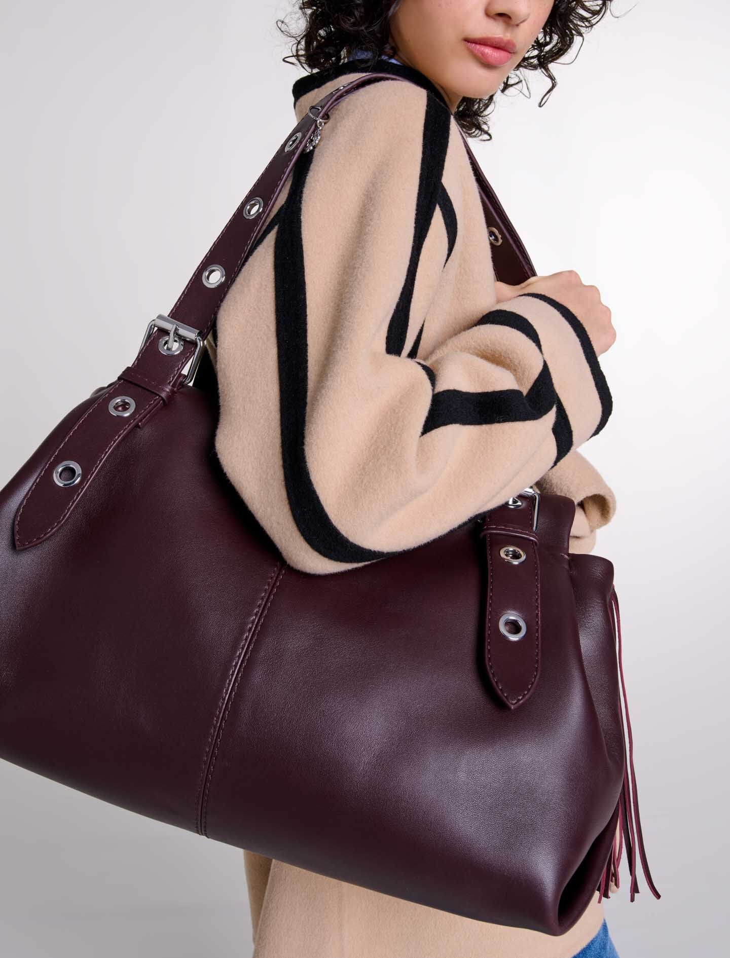 Plain leather Miss M XL bag - 11