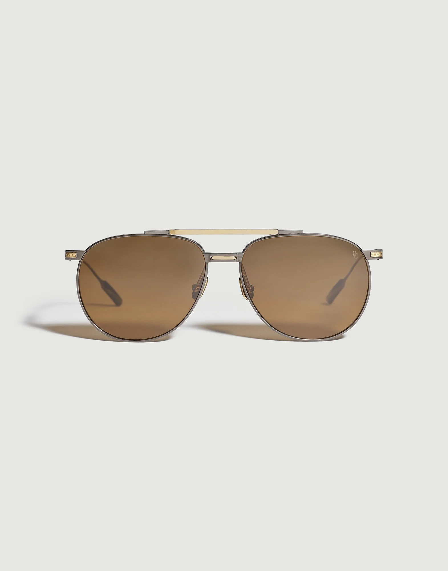 Goldcraft 1978 sunglasses in titanium and 18k solid gold with polarized lenses - 1