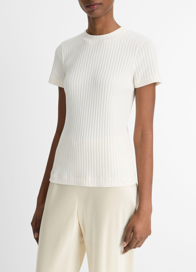 Ribbed Cotton-Blend Top 2