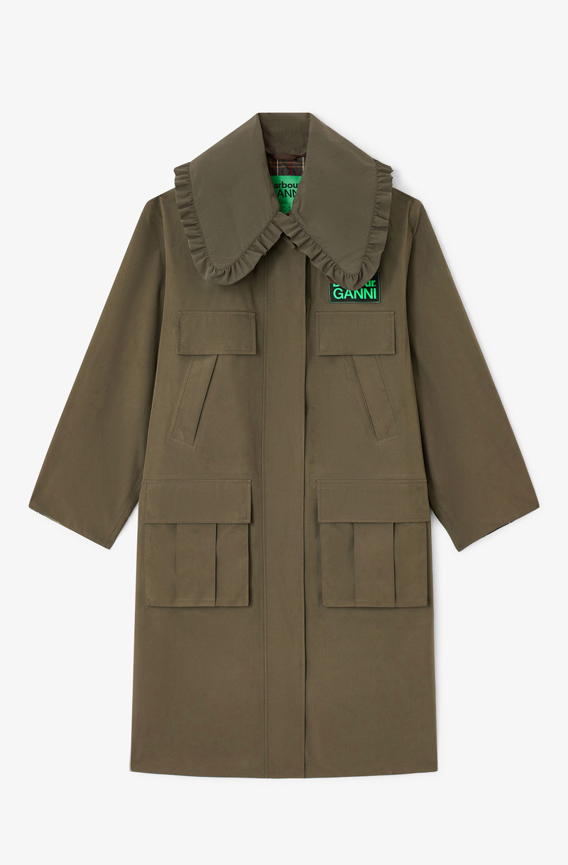LONG COAT IN GREEN 1