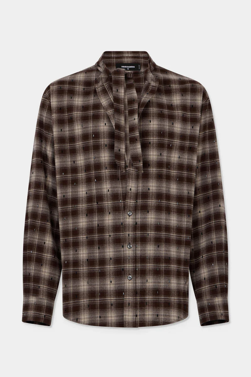 CLASSIC CHECK TIE SHIRT - 1