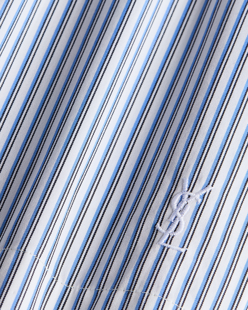 CASSANDRE SHORTS IN STRIPED COTTON POPLIN 3