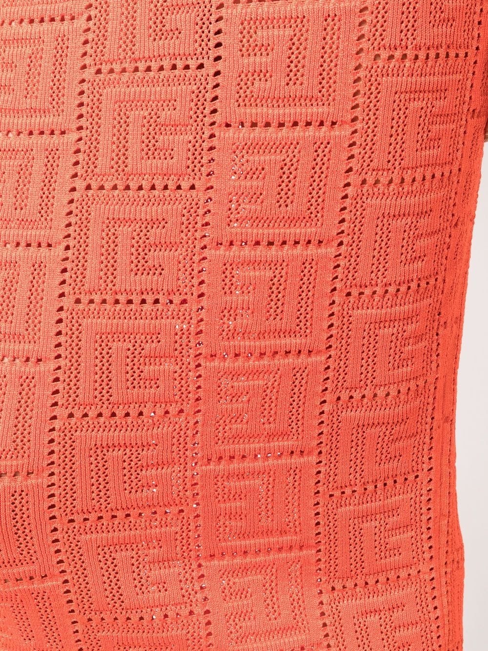 perforated monogram skirt - 5