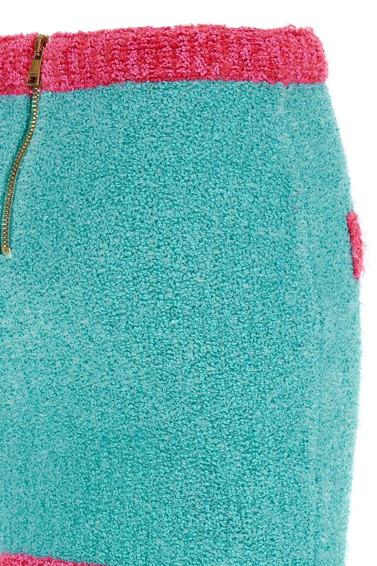 'Leone' button two-tone skirt - 5
