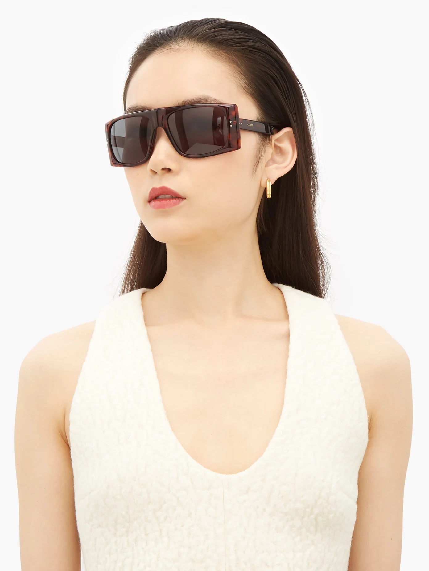 D-frame tortoiseshell-acetate sunglasses - 2