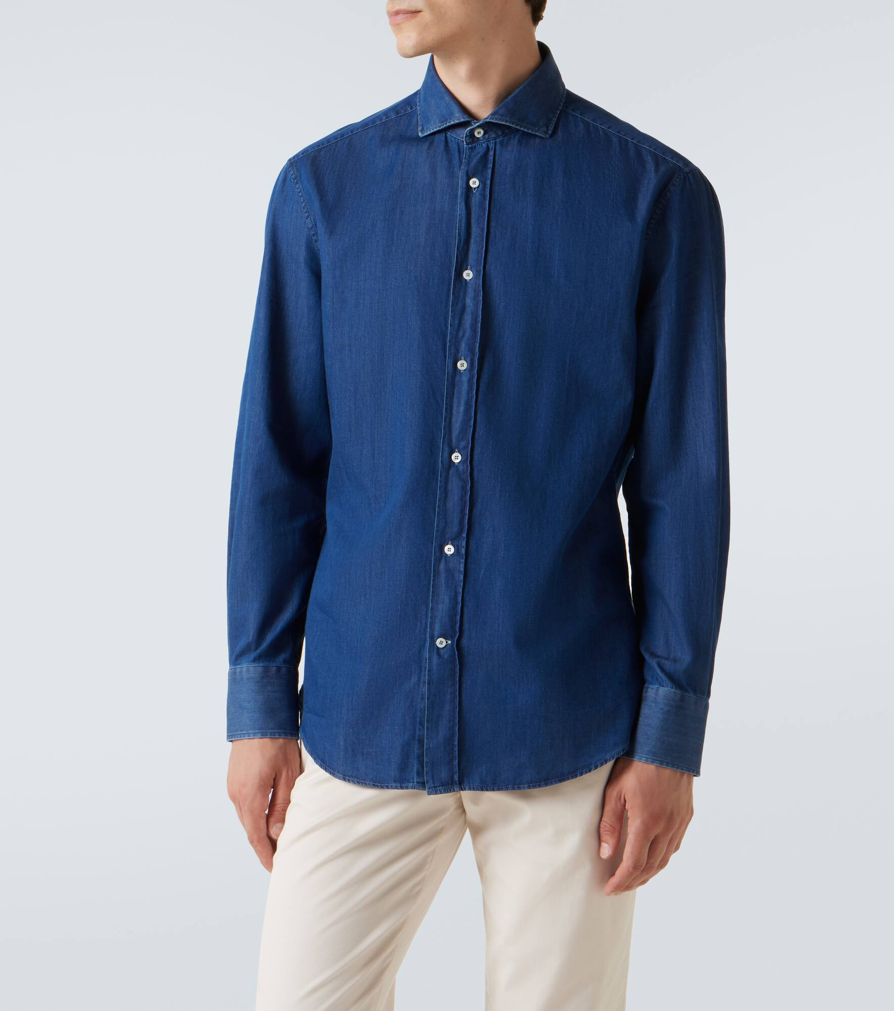 Cotton denim shirt - 3