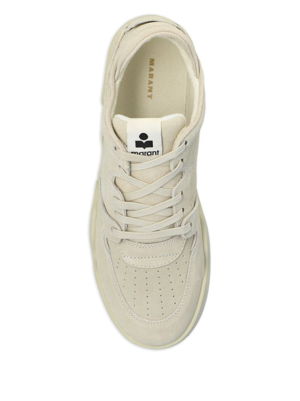 padded-collar suede sneakers - 3