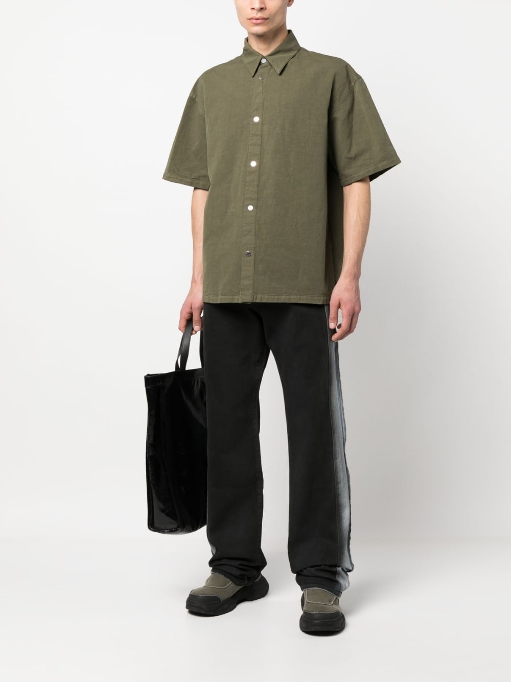 logo-patch short-sleeve shirt - 2
