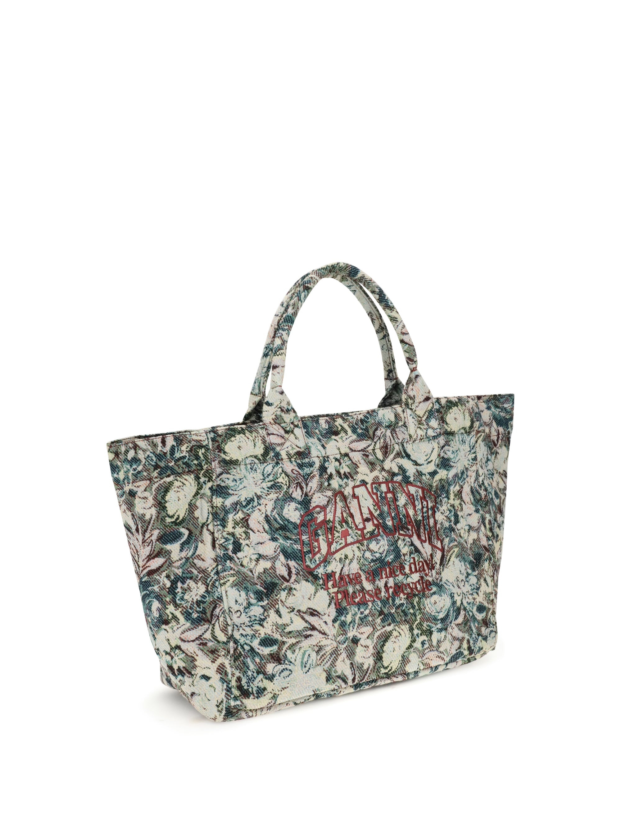 Ganni Women Shopper Xxl Print Tapestry Reversible - 2