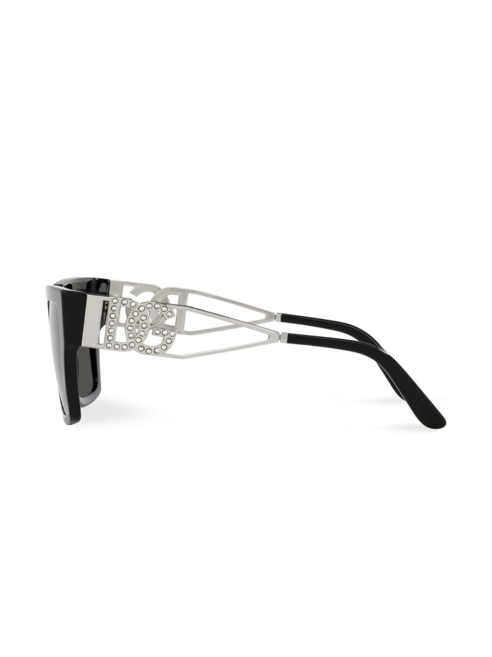 crystal-embellished square-frame sunglasses - 3