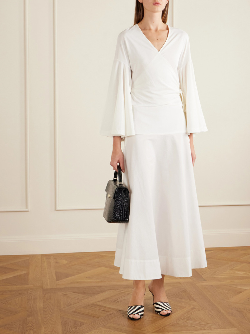 JACQUEMUS The Ventadou Paper-blend Wrap Top outlook