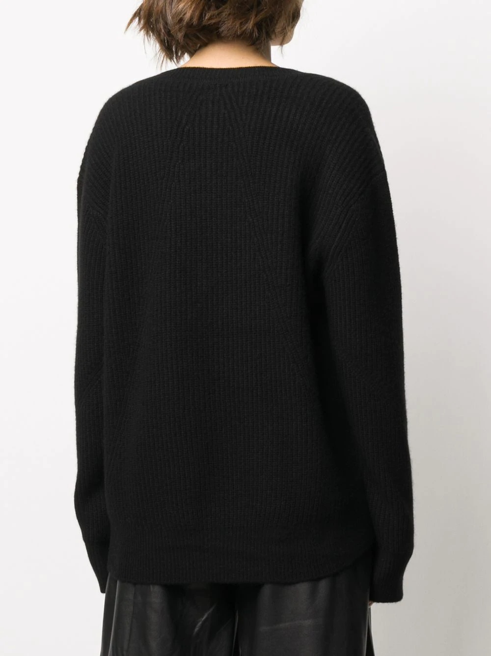 v-neck cashmere jumper - 4