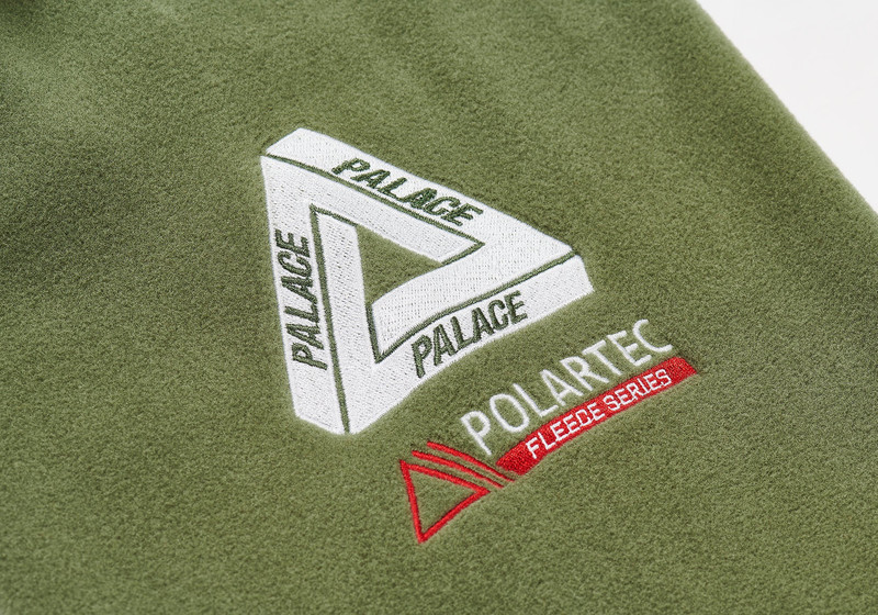 PALACE POLARTEC DUO FLEECE JACKET OLIVE - lir6utlw2jkd