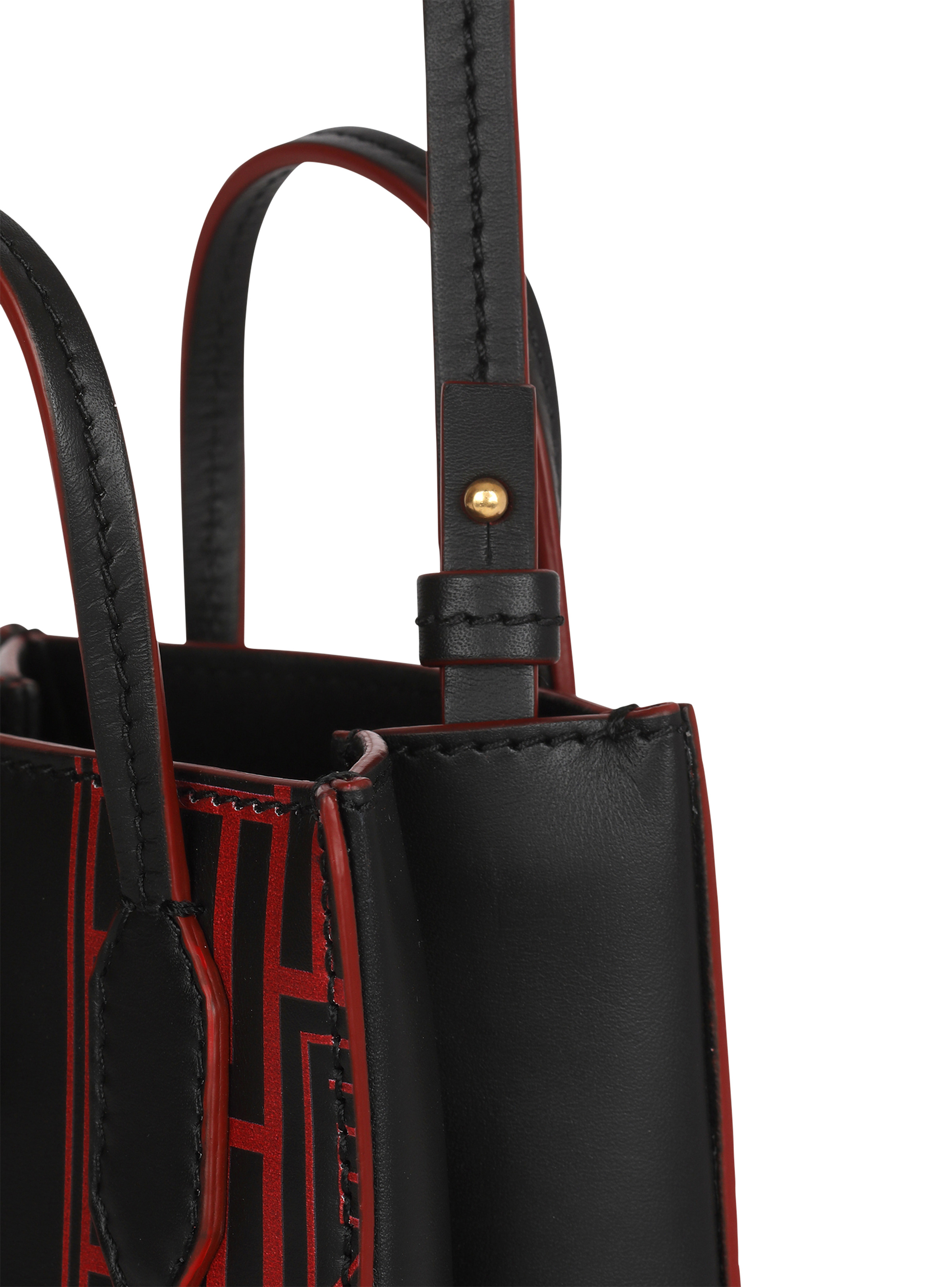 Mini-sized bicolor leather Chinese New Year Balmain bag - 7