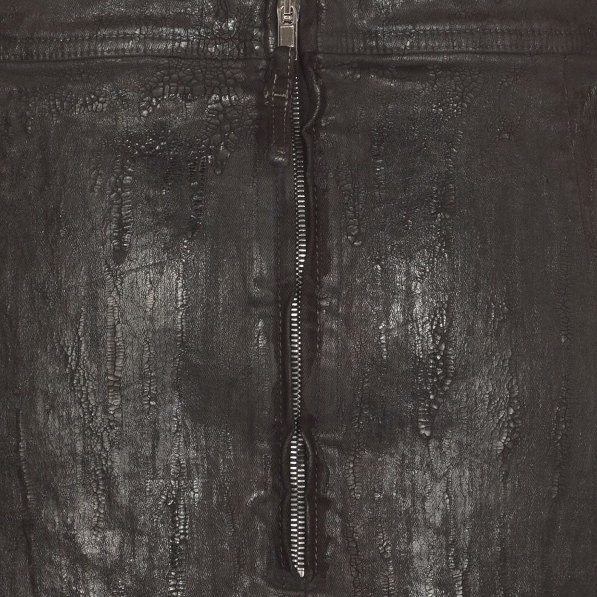 Rick Owens Mini Denim Skirt 'Black' - 2