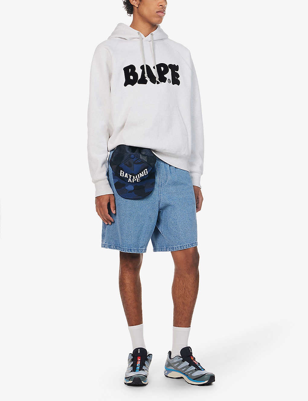 Logo-print relaxed-fit cotton-blend hoody - 2