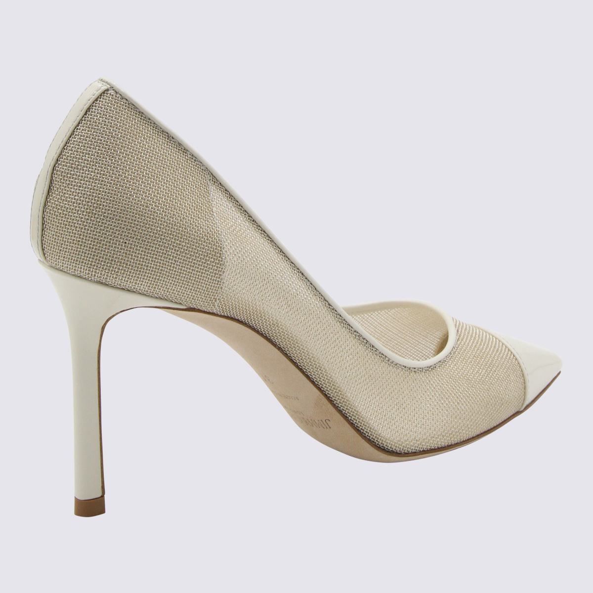 JIMMY CHOO MILK LEATHER ROMY PUMPS - 2