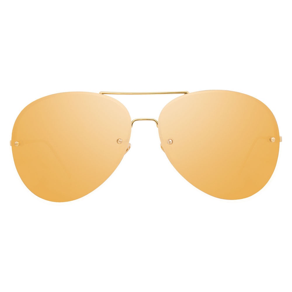 LINDA FARROW 574 C1 AVIATOR SUNGLASSES - 1