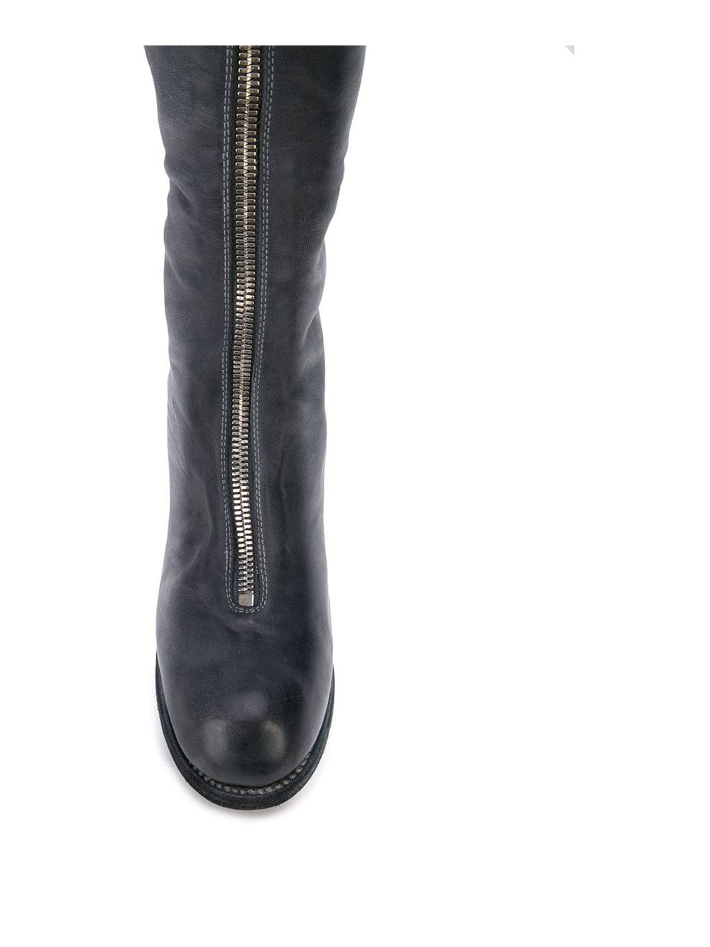 zip front knee boots - 4