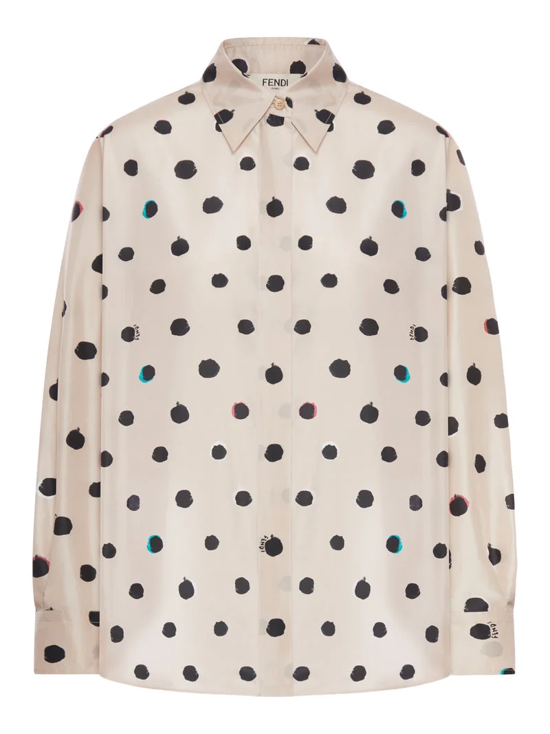 Fendi Women Printed Taffeta Shirt - 1