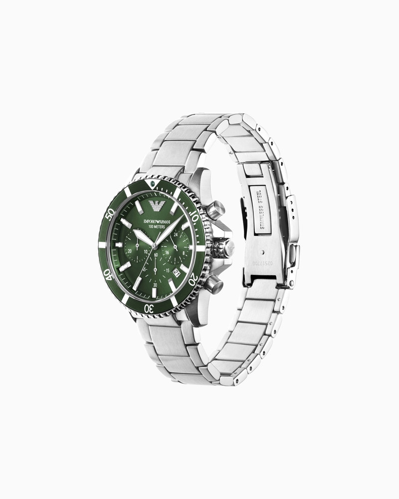 EMPORIO ARMANI CHRONOGRAPH STAINLESS STEEL WATCH outlook