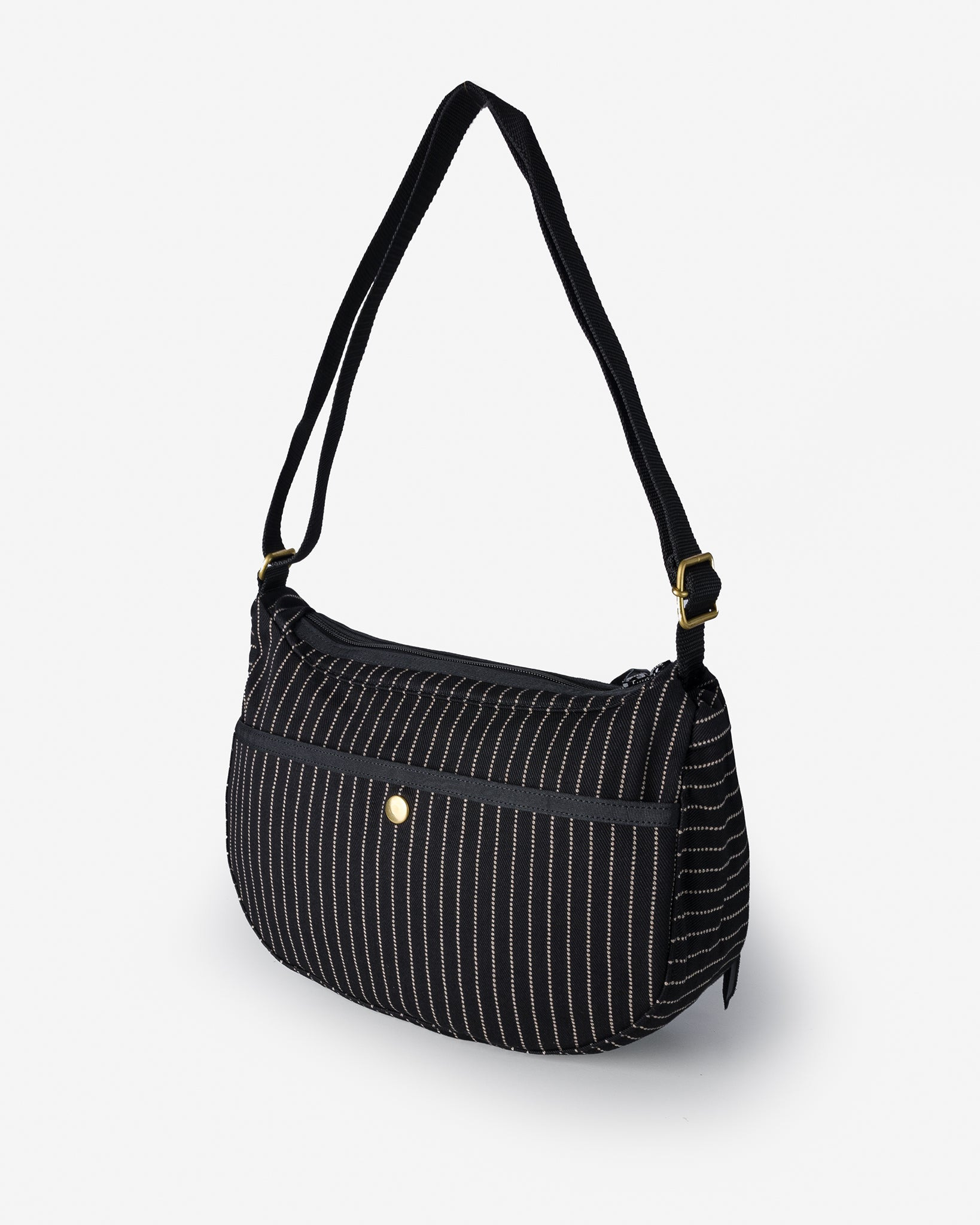 IHE-36-BLK 12oz Wabash Small Shoulder Bag - Black - 3