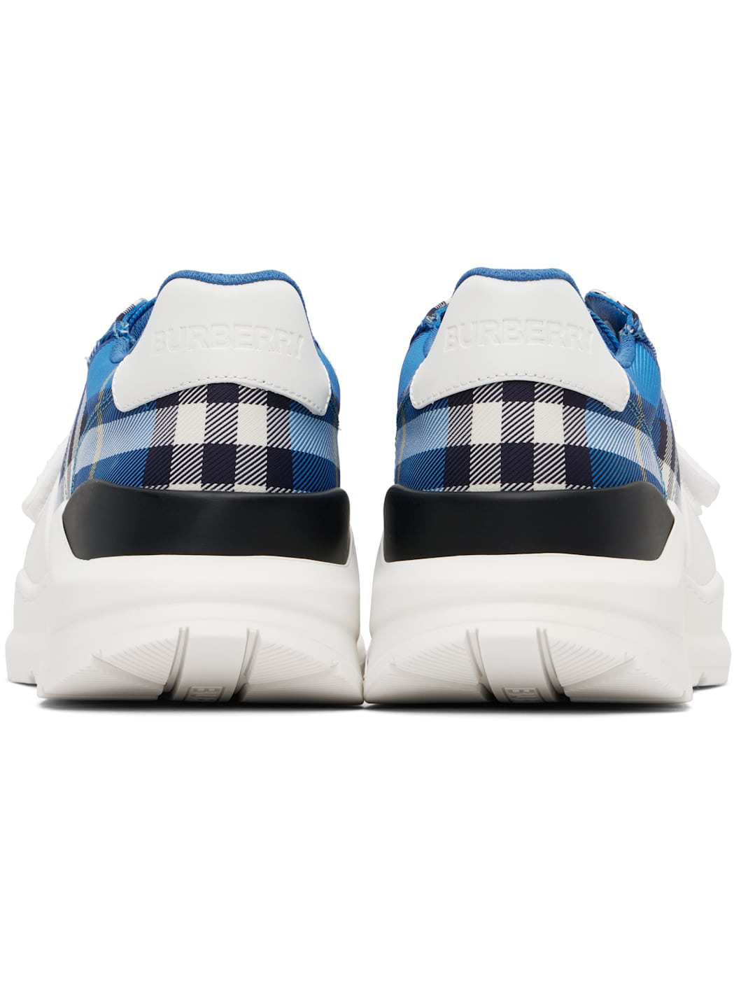Blue Check Sneakers - 2