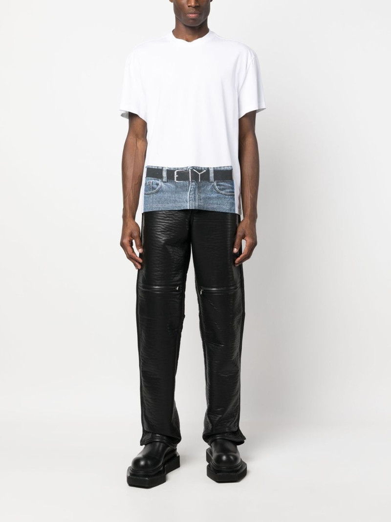Y/Project Trompe L'Oeil Belt-print T-shirt outlook