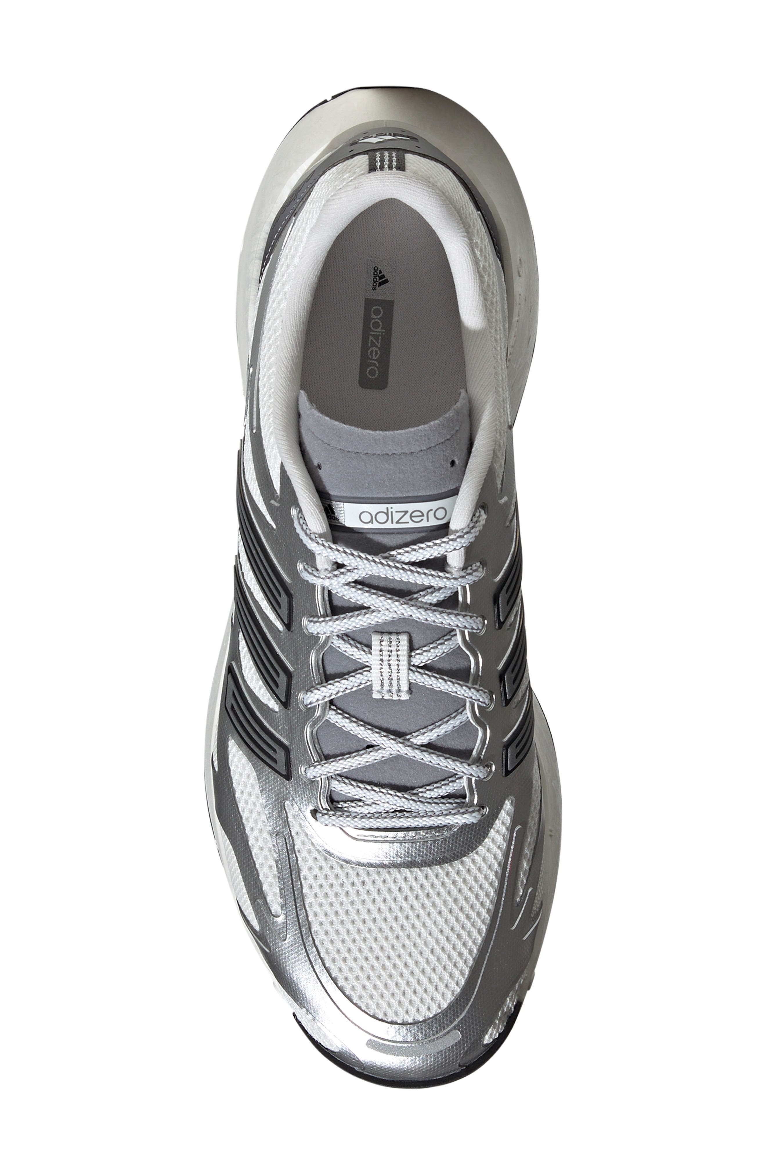 adidas Gender Inclusive Adizero Aruku Sneaker in Silver/Crystal White/Grey at Nordstrom - 4