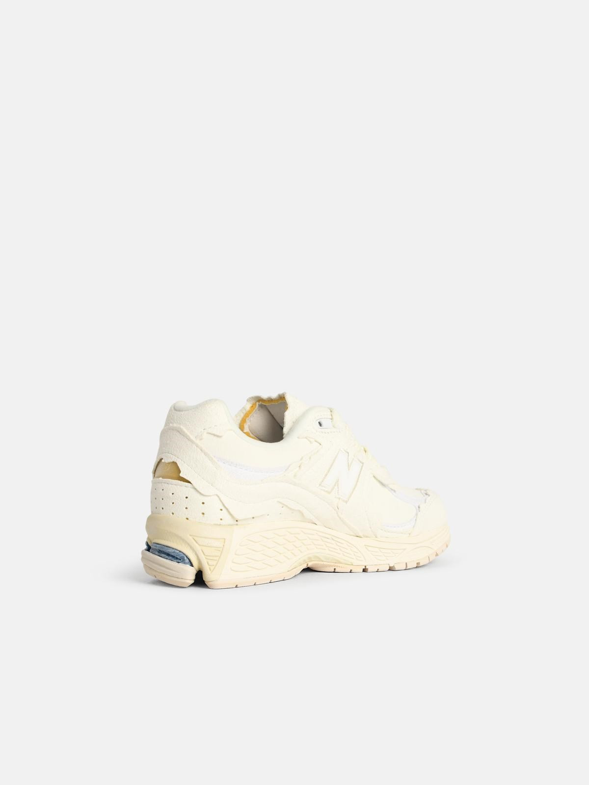 '2002 R' IVORY FABRIC SNEAKERS - 3