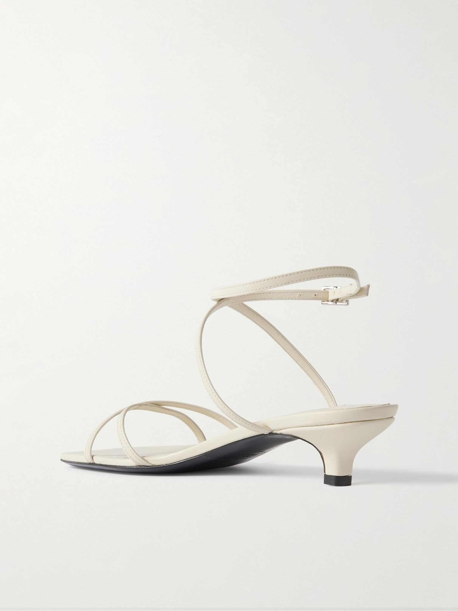 Leather sandals Off-white - 3