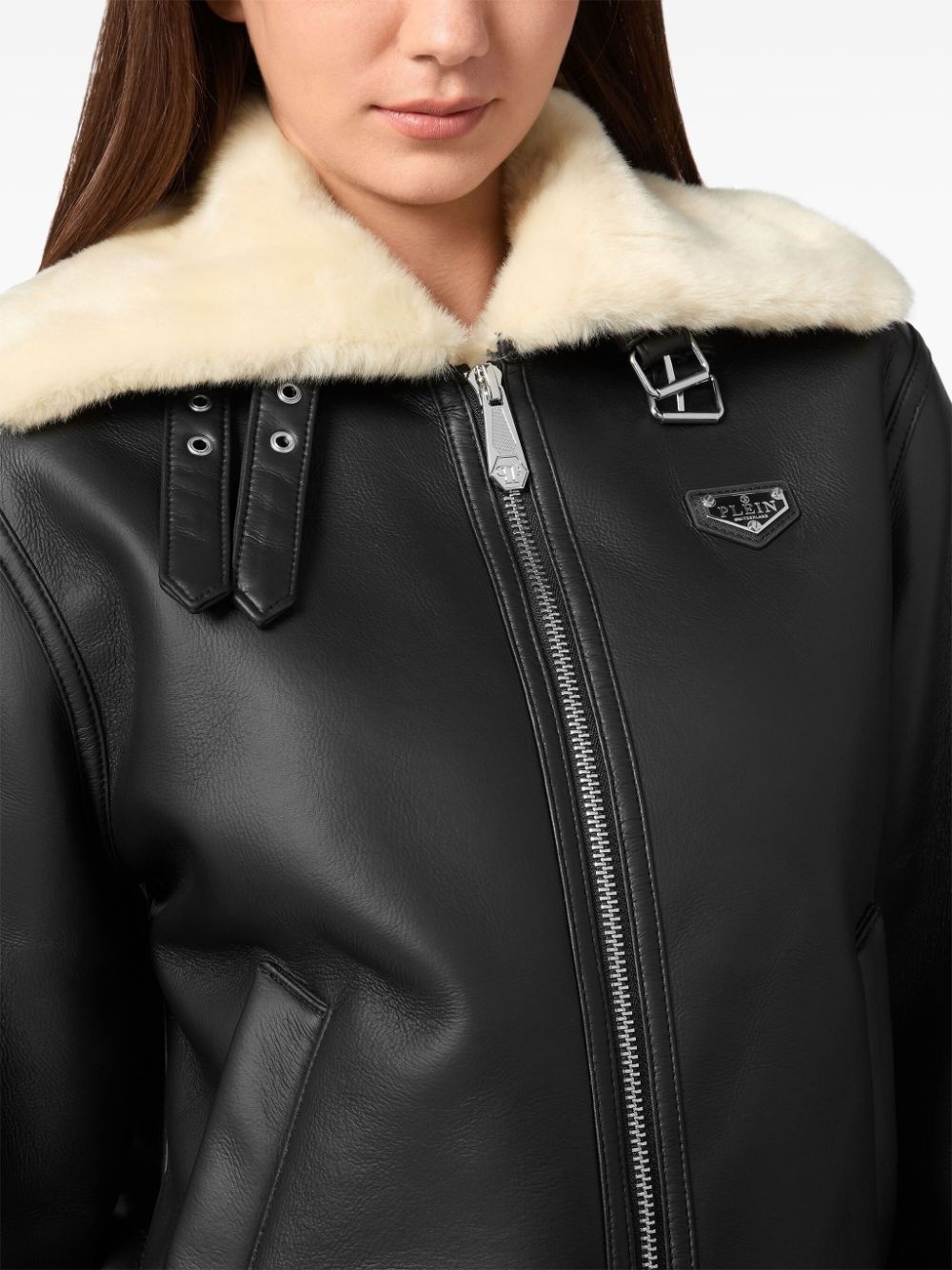 faux-shearling jacket - 5