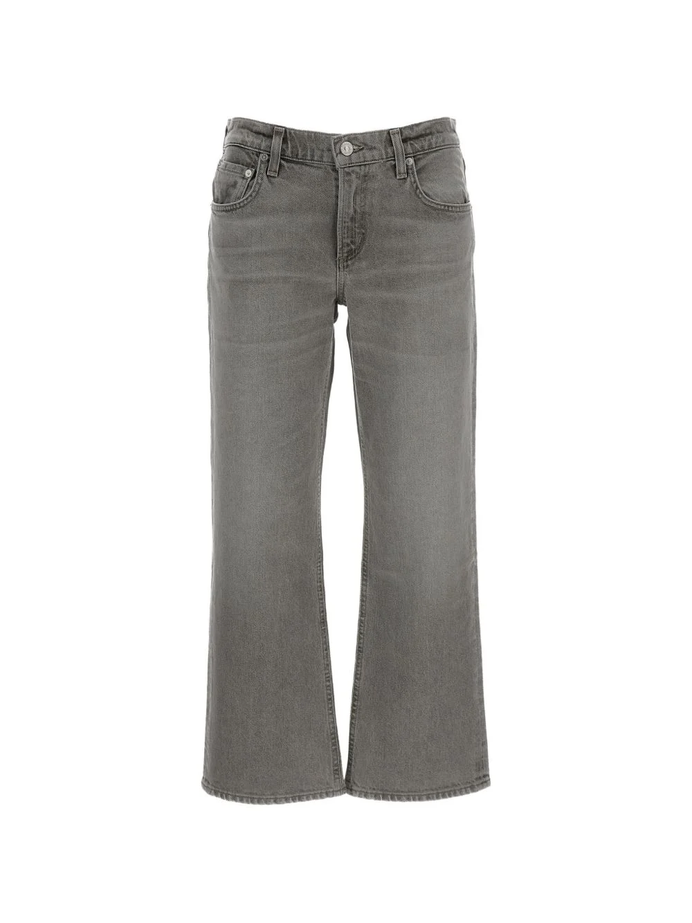 Faye straight-leg cropped jeans - 1