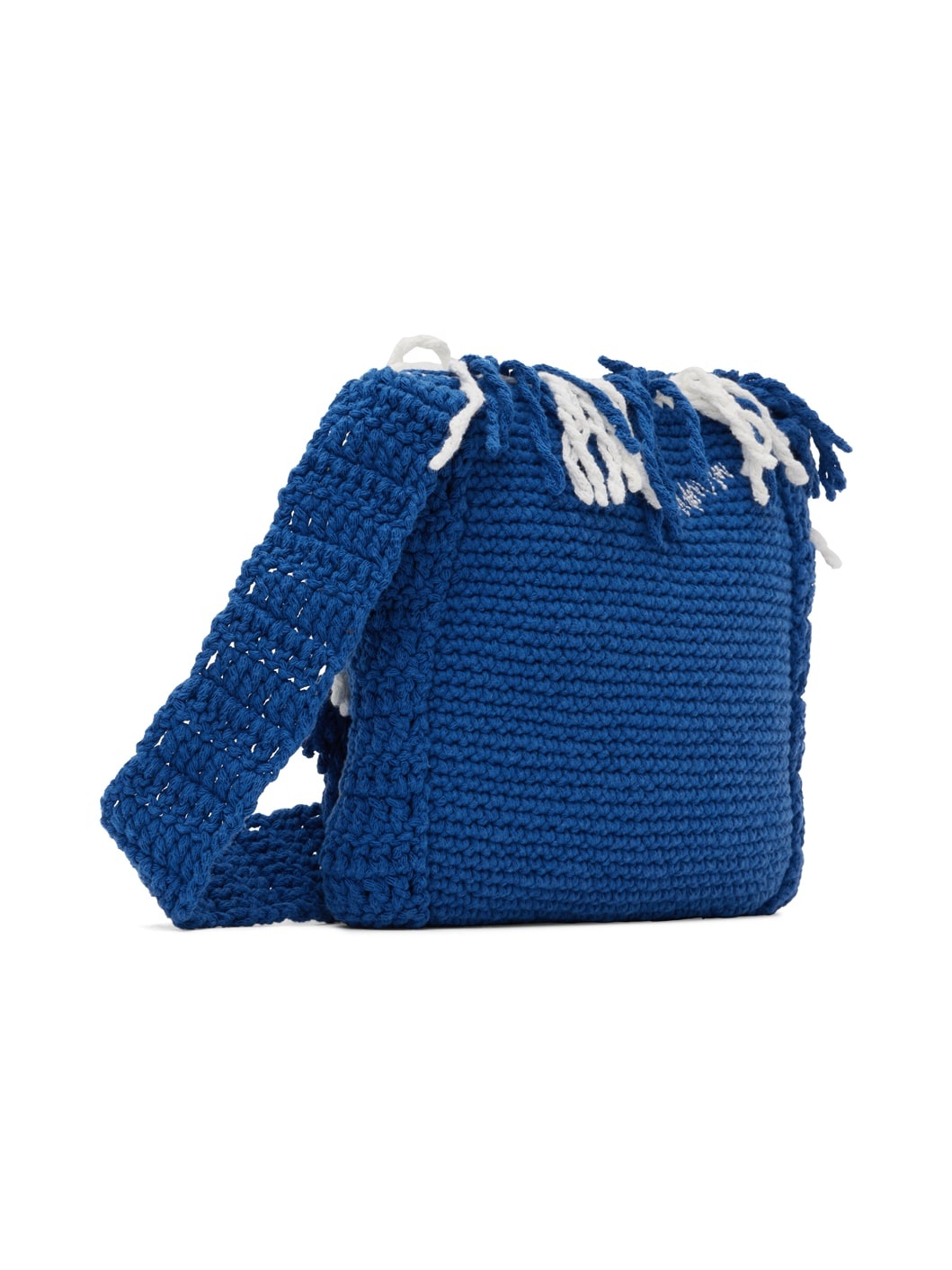 Blue Fringe Shoulder Bag - 3