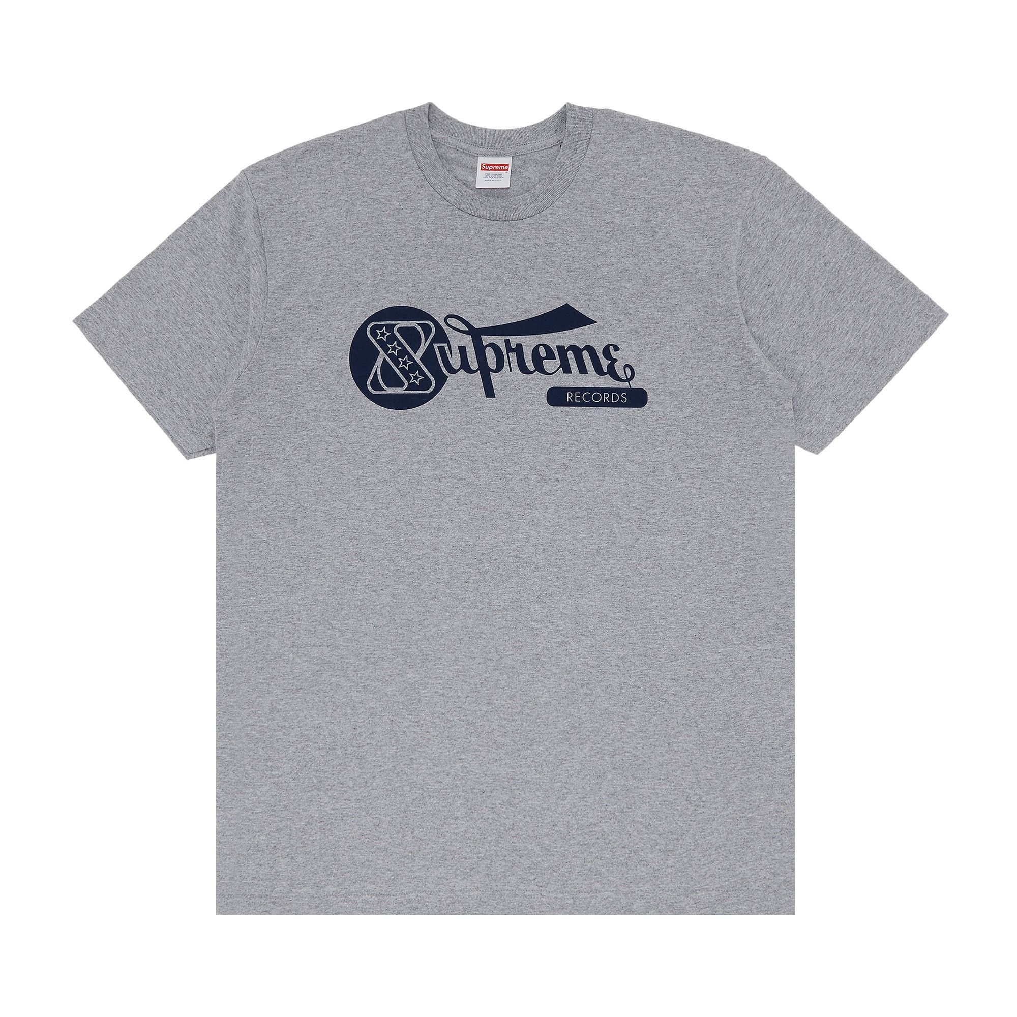 Supreme Records Tee 'Heather Grey' - 1