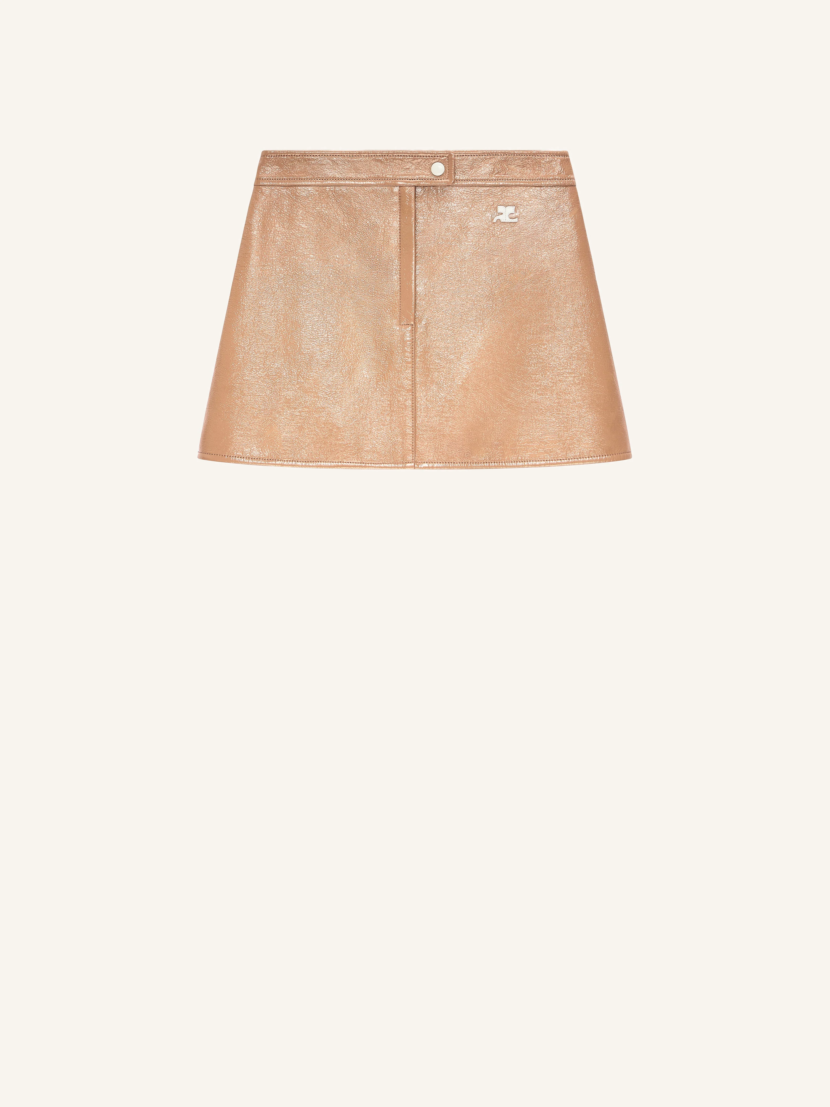 REEDITION VINYL MINI SKIRT - 1