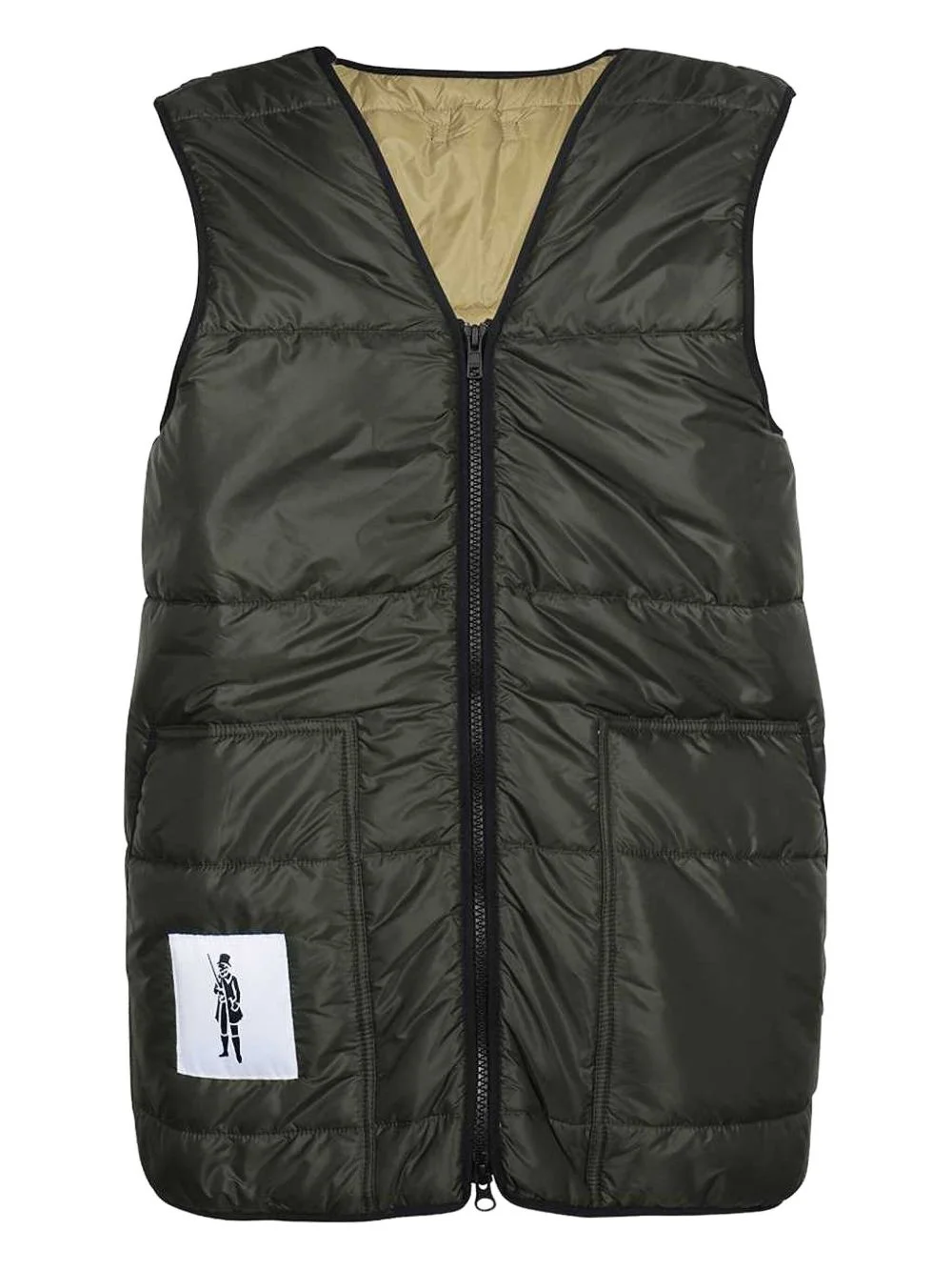 quilted padded gilet - 1