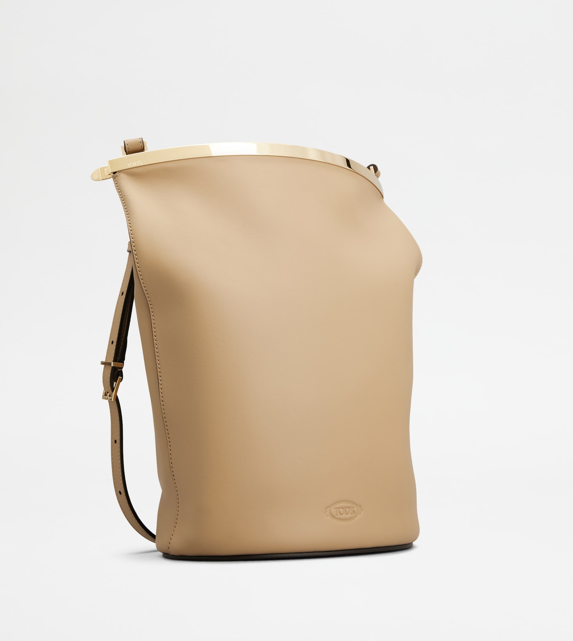 TOD'S MAGENTA BAG BUCKET BAG IN LEATHER SMALL - BEIGE - 2