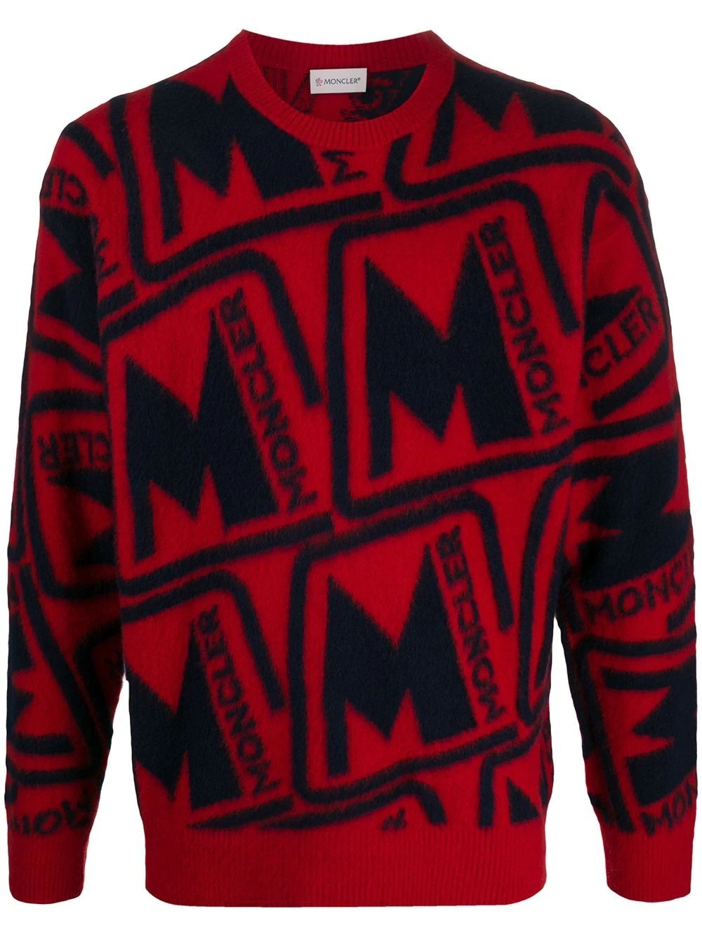 large logo wool sweater - 1