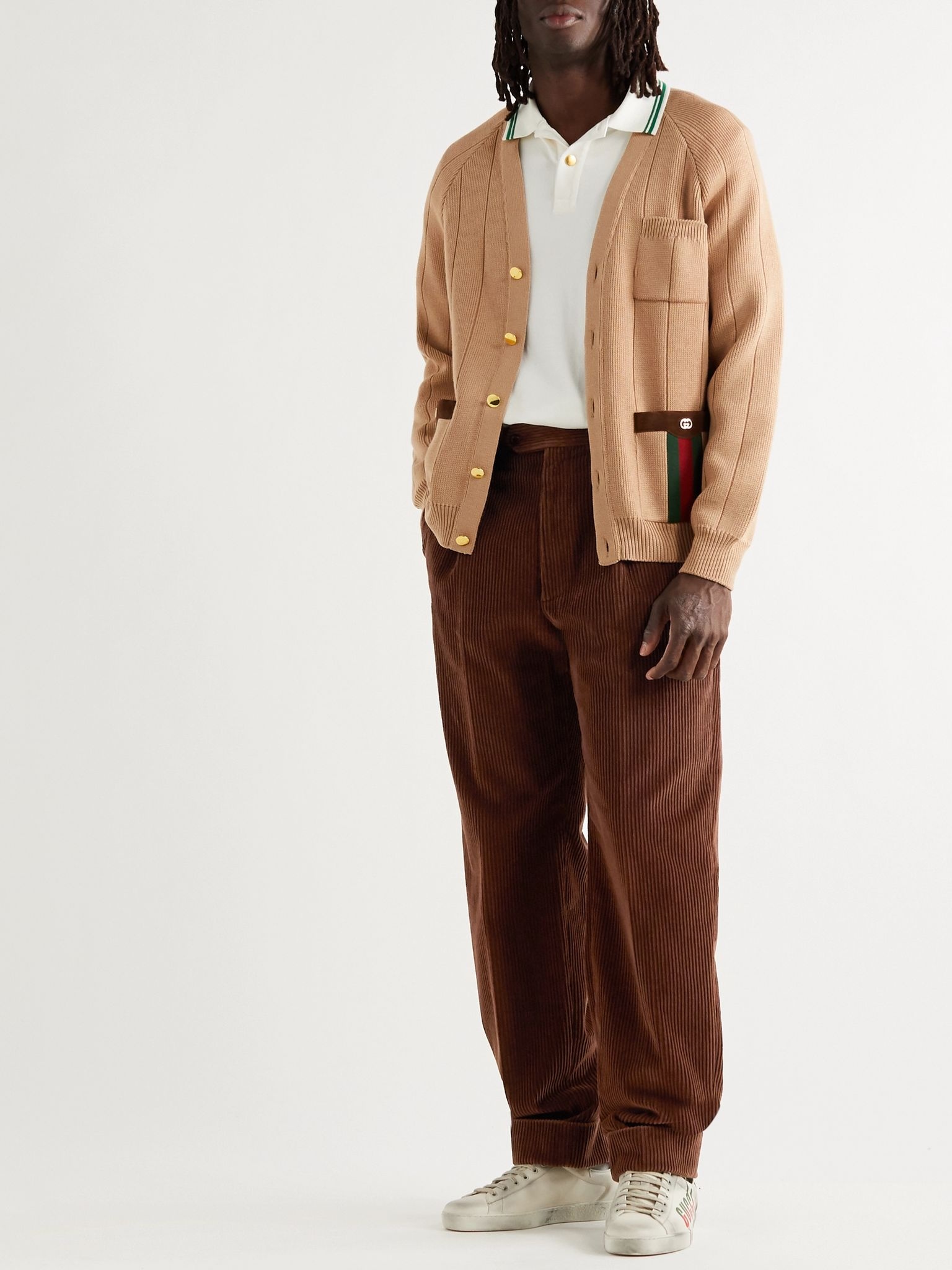 Pleated Cotton-Corduroy Trousers - 2