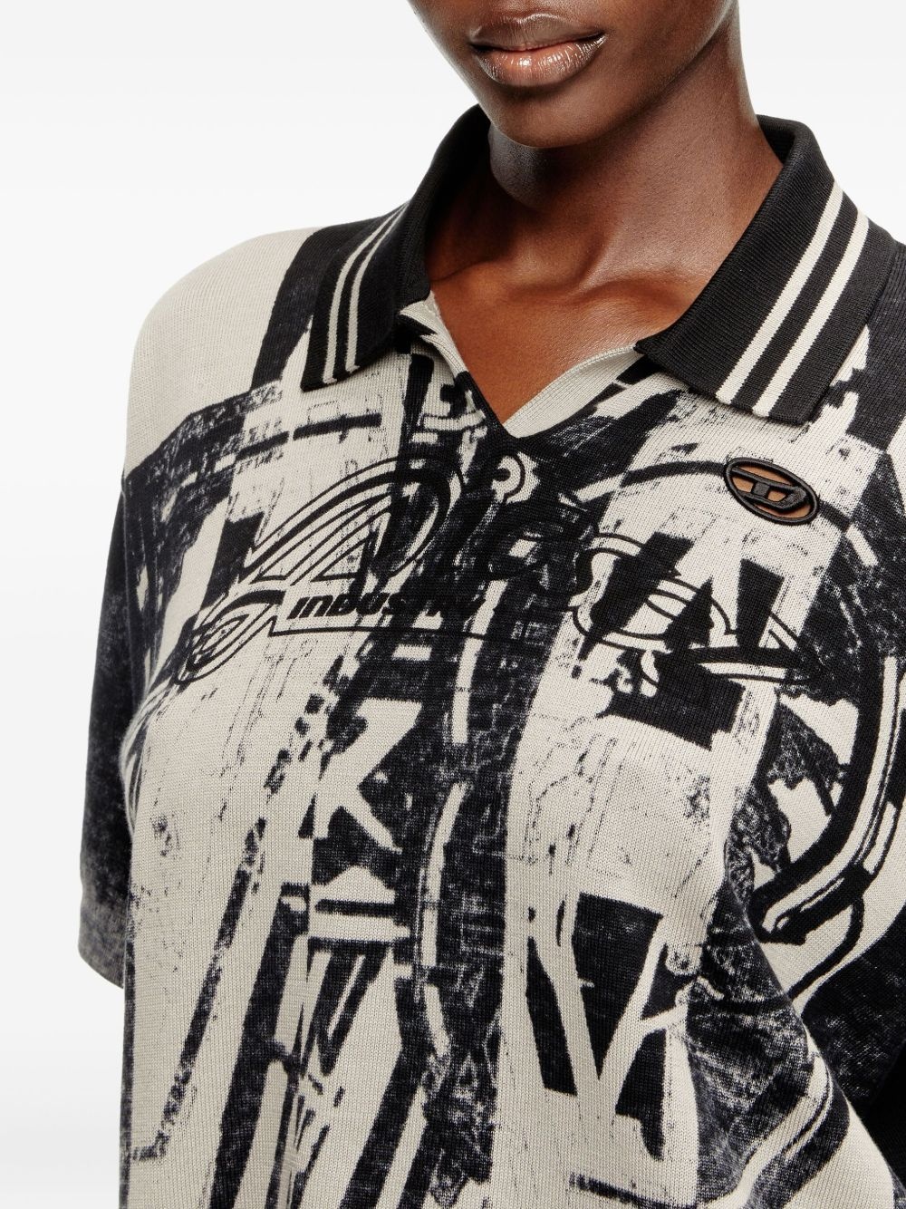 M-Oliba abstract-print polo shirt - 5