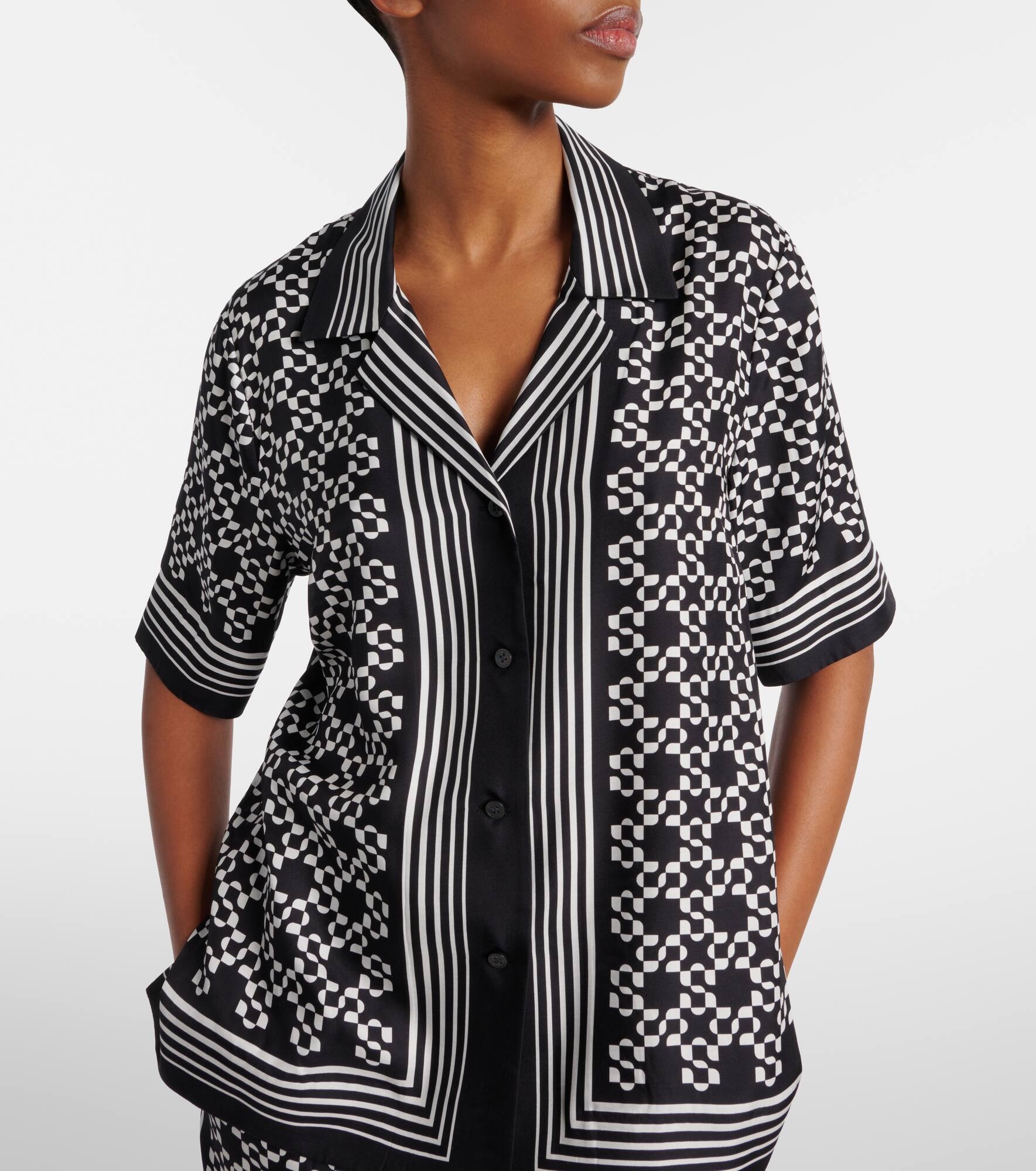 Koda printed bowling shirt - 4