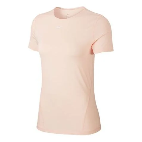 (WMNS) Nike PRO MESH Training Tops Gym Short Sleeve Pink AO9952-664 - 1