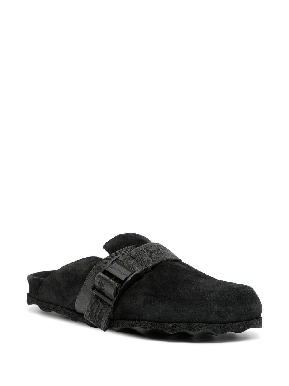 Industrial Belt suede mules - 2